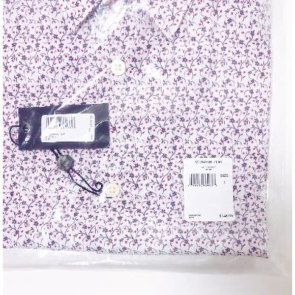 John Varvatos Mens White Mayfield Sport Long Sleeve Button Up Shirt Sz L New - Picture 5 of 7